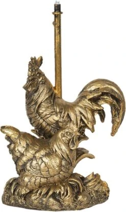 Clayre & Eef Decoratie 19x19x30 Cm Goudkleurig Kunststof Ovaal Haan Decoratief Figuur Decoratieve Accessoires Woonaccessoires -Clayre & Eef 715x1200 1