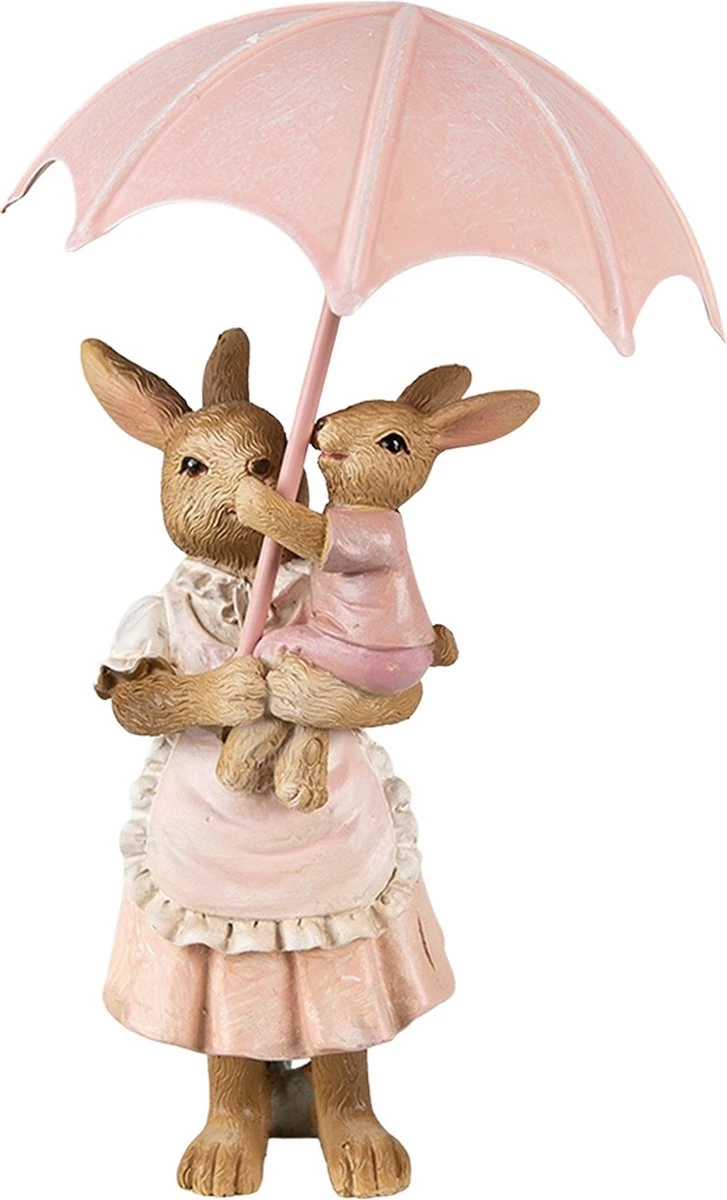 Clayre & Eef Beeld Konijn 8x5x12 Cm Bruin Roze Kunststof Woonaccessoires Paashaas Pasen 12 Clayre & Eef Beeld Konijn 8x5x12 Cm Bruin Roze Kunststof Woonaccessoires Paashaas Pasen - Afbeelding 10