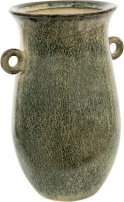 Clayre & Eef Vaas 18x14x26 Cm Groen Keramiek Decoratie Vaas Decoratie Pot Bloempot Binnen -Clayre & Eef 737x1200