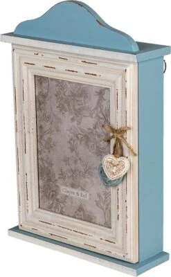 Clayre & Eef Sleutelkastje 21x7x31 Cm Blauw MDF Glas Rechthoek Hart Sleutelhouder Sleutelrekje 9 Clayre & Eef Sleutelkastje 21x7x31 Cm Blauw MDF Glas Rechthoek Hart Sleutelhouder Sleutelrekje -Clayre & Eef 741x1200