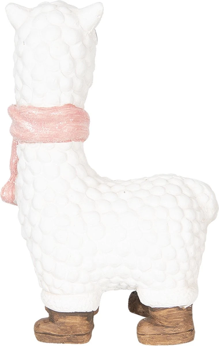 Clayre & Eef Decoratie Lama 39 Cm Wit Kunststof Decoratief Figuur Decoratieve Accessoires Woonaccessoires 5 Clayre & Eef Decoratie Lama 39 Cm Wit Kunststof Decoratief Figuur Decoratieve Accessoires Woonaccessoires - Afbeelding 3