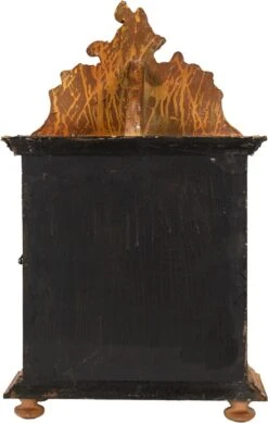 Clayre & Eef Tafelklok 27x12x44 Cm Bruin Hout Glas Rechthoek Tafelklokken Binnen Staand Klokje Tafelklokje -Clayre & Eef 762x1200 1