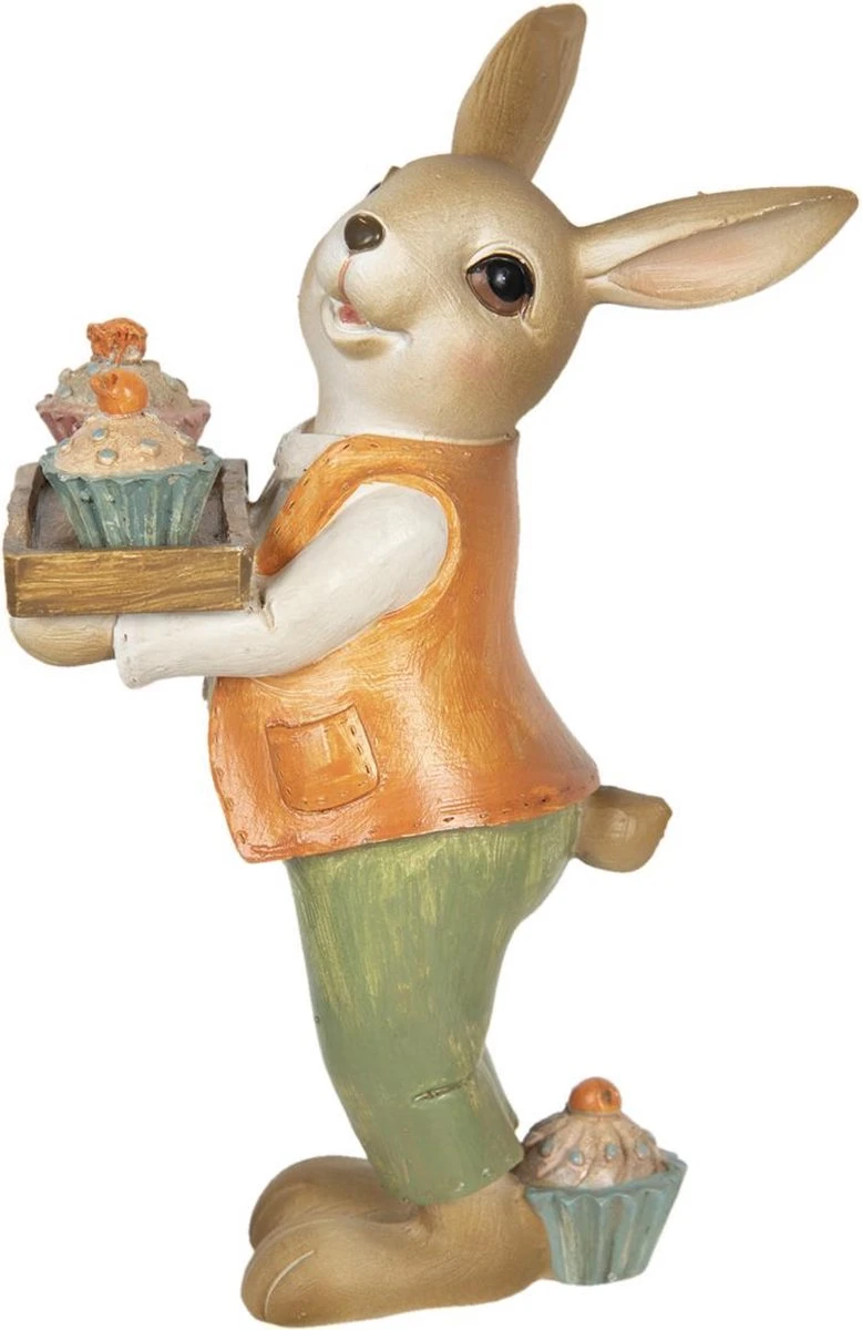 Clayre & Eef Beeld Konijn 11x6x16 Cm Beige Groen Kunststof Woonaccessoires Pasen Paashaas 8 Clayre & Eef Beeld Konijn 11x6x16 Cm Beige Groen Kunststof Woonaccessoires Pasen Paashaas - Afbeelding 6