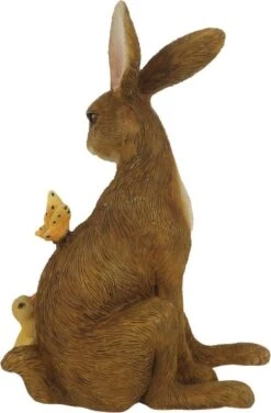 Clayre & Eef Beeld Konijn 13 Cm Bruin Kunststof Woonaccessoires Pasen Paashaas -Clayre & Eef 789x1200