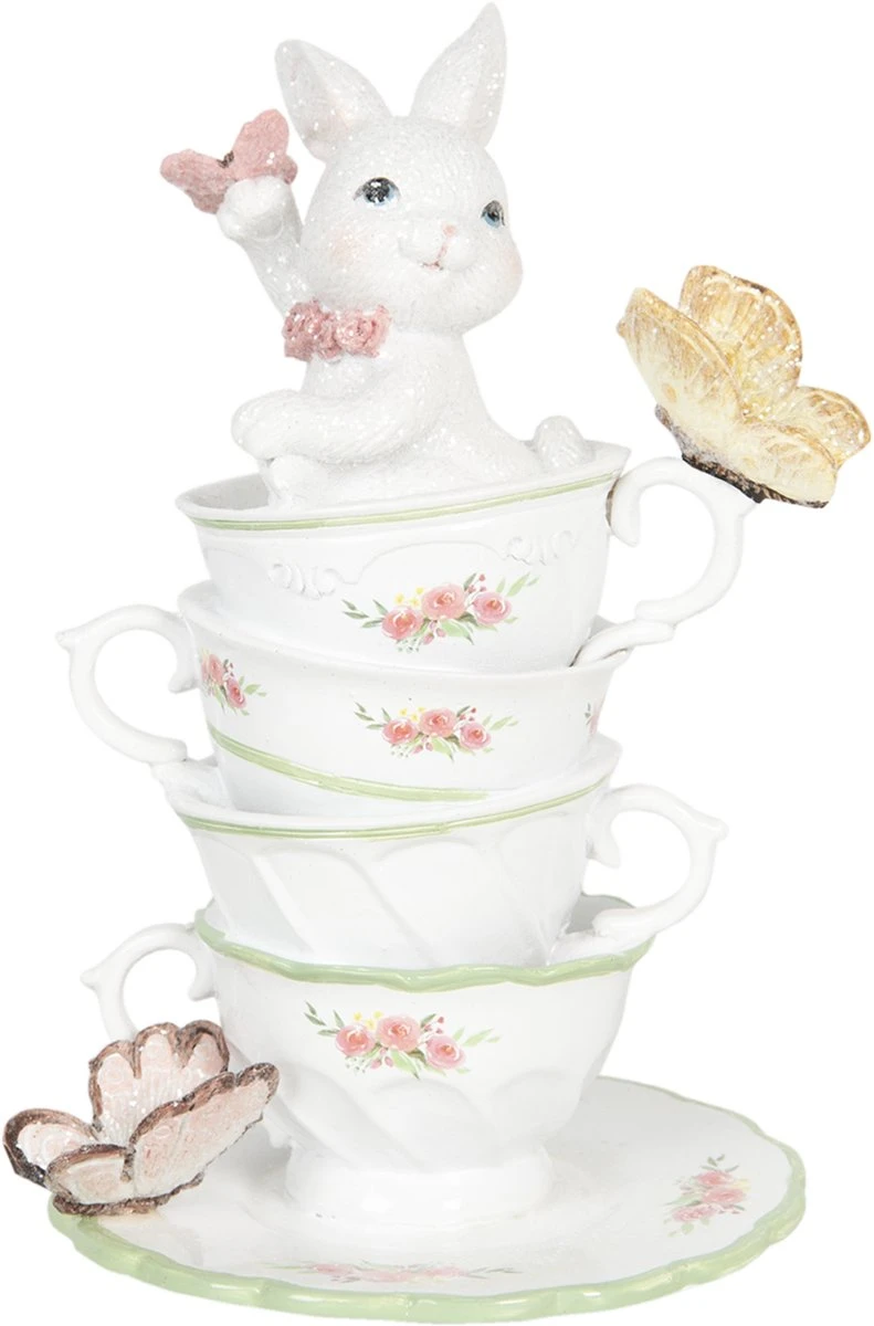 Clayre & Eef Beeld Konijn 13x13x20 Cm Wit Polyresin Woonaccessoires Pasen Paashaas 9 Clayre & Eef Beeld Konijn 13x13x20 Cm Wit Polyresin Woonaccessoires Pasen Paashaas - Afbeelding 7