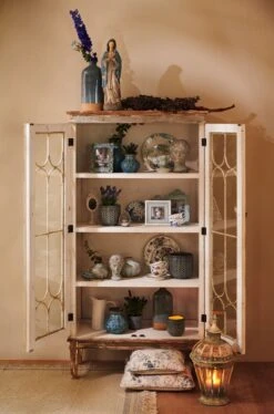 Clayre & Eef Vaas Ø 16x24 Cm Blauw Keramiek Rond Bloempot Binnen Pot -Clayre & Eef 793x1200 2