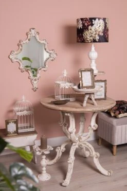 Clayre & Eef Spiegel 60x76 Cm Wit Hout Grote Spiegel Wand Spiegel Muur Spiegel -Clayre & Eef 800x1200 103