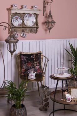 Clayre & Eef Lantaarn 21x34x73 Cm Koperkleurig Ijzer Kaarsenhouder Sfeerverlichting -Clayre & Eef 800x1200 29