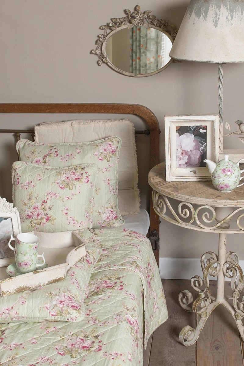 Clayre & Eef Kussenhoes 50x50 Cm Groen Roze Polyester Katoen Vierkant Bloemen Sierkussenhoes Kussen Hoes 10 Clayre & Eef Kussenhoes 50x50 Cm Groen Roze Polyester Katoen Vierkant Bloemen Sierkussenhoes Kussen Hoes - Afbeelding 8