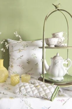 Clayre & Eef Kussenhoes 40x40 Cm Wit Katoen Vierkant Bloemen Sierkussenhoes Kussen Hoes -Clayre & Eef 800x1200 51