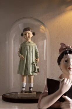 Clayre & Eef Beeld Meisje 8x6x23 Cm Bruin Polyresin Woonaccessoires Beeld Decoratie Decoratieve Accessoires -Clayre & Eef 800x1200 7