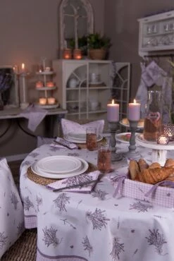 Clayre & Eef Kussenhoes 40x40 Cm Paars Wit Katoen Vierkant Lavendel Sierkussenhoes Kussen Hoes -Clayre & Eef 801x1200 100