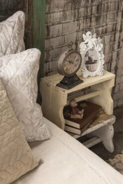 Clayre & Eef Tafelklok 16x7x21 Cm Bruin Ijzer Ovaal Tafelklokken Binnen Staand Klokje Tafelklokje -Clayre & Eef 801x1200 140