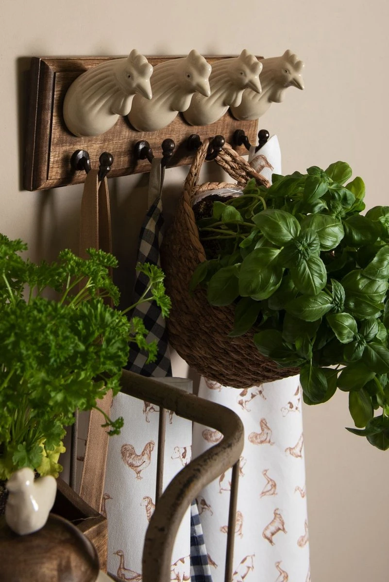 Clayre & Eef Wandkapstok 37x11x13 Cm Bruin Hout Kippen Decoratieve Kapstok 5 Clayre & Eef Wandkapstok 37x11x13 Cm Bruin Hout Kippen Decoratieve Kapstok - Afbeelding 3