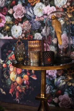 Clayre & Eef Beeld Papegaai 11x10x36 Cm Goudkleurig Kunststof Woonaccessoires Beeld Decoratie Decoratieve Accessoires -Clayre & Eef 801x1200 38