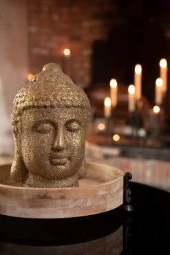 Clayre & Eef Decoratie Schaal Ø 26x7 Cm Bruin Hout Fruitschaal Serveerschaal -Clayre & Eef 801x1200 44