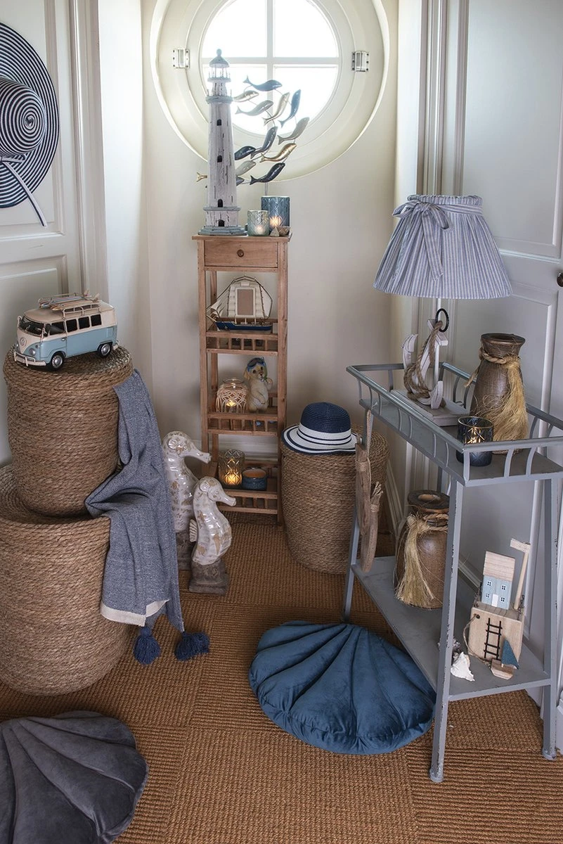 Clayre & Eef Theelichthouder Ø 7x8 Cm Blauw Glas Rond Waxinelichthouder Windlichthouder 4 Clayre & Eef Theelichthouder Ø 7x8 Cm Blauw Glas Rond Waxinelichthouder Windlichthouder - Afbeelding 2