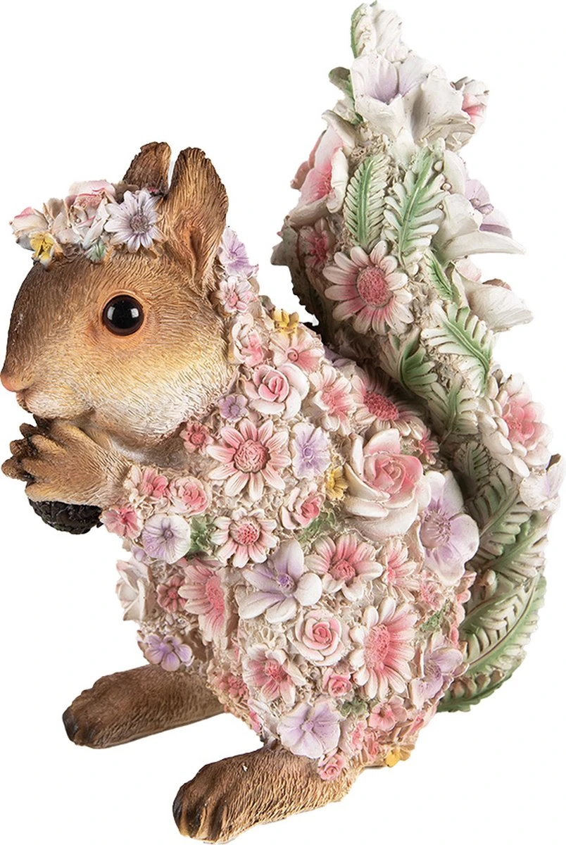 Clayre & Eef Decoratie Eekhoorn 14x22x28 Cm Roze Kunststof Eekhoorn Beeld Decoratief Figuur Woonaccessoires 4 Clayre & Eef Decoratie Eekhoorn 14x22x28 Cm Roze Kunststof Eekhoorn Beeld Decoratief Figuur Woonaccessoires - Afbeelding 2