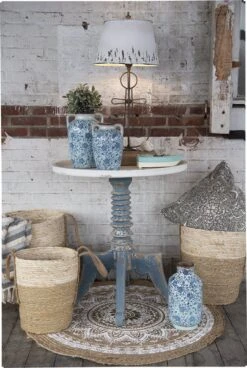 Clayre & Eef Kussenhoes 50x50 Cm Grijs Groen Katoen Vierkant Sierkussenhoes Kussen Hoes -Clayre & Eef 806x1200 2