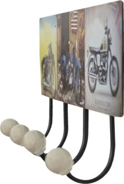 Clayre & Eef Wandkapstok 40x5x17 Cm Bruin Ijzer Motor Decoratieve Kapstok -Clayre & Eef 812x1200 1