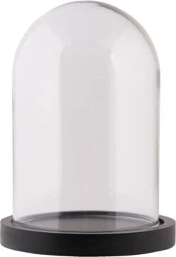 Clayre & Eef Stolp Ø 12x17 Cm Glas Rond Glazen Stolp Stolp Op Voet