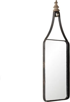 Clayre & Eef Staande Spiegel 18x1x52 Cm Bruin Ijzer Glas Passpiegel -Clayre & Eef 823x1200 5