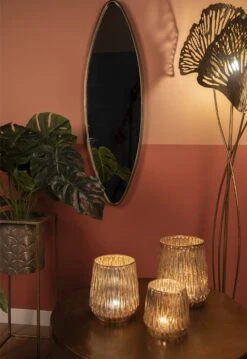 Clayre & Eef Spiegel 30x98 Cm Koperkleurig Metaal Pas Spiegel Grote Spiegel Muur Spiegel -Clayre & Eef 825x1200 7