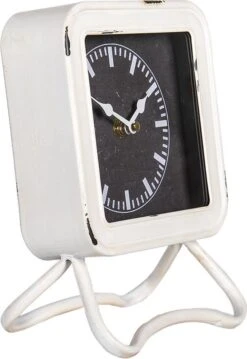 Clayre & Eef Tafelklok 16x22 Cm Wit Metaal Tafelklokken Binnen Staand Klokje Tafelklokje 9 Clayre & Eef Tafelklok 16x22 Cm Wit Metaal Tafelklokken Binnen Staand Klokje Tafelklokje -Clayre & Eef 826x1200 2
