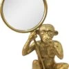 Clayre & Eef Staande Spiegel Aap 16x24 Cm Goudkleurig Kunststof Glas Tafel Spiegel Decoratieve Accessoires Woonaccessoires -Clayre & Eef 827x1200 5