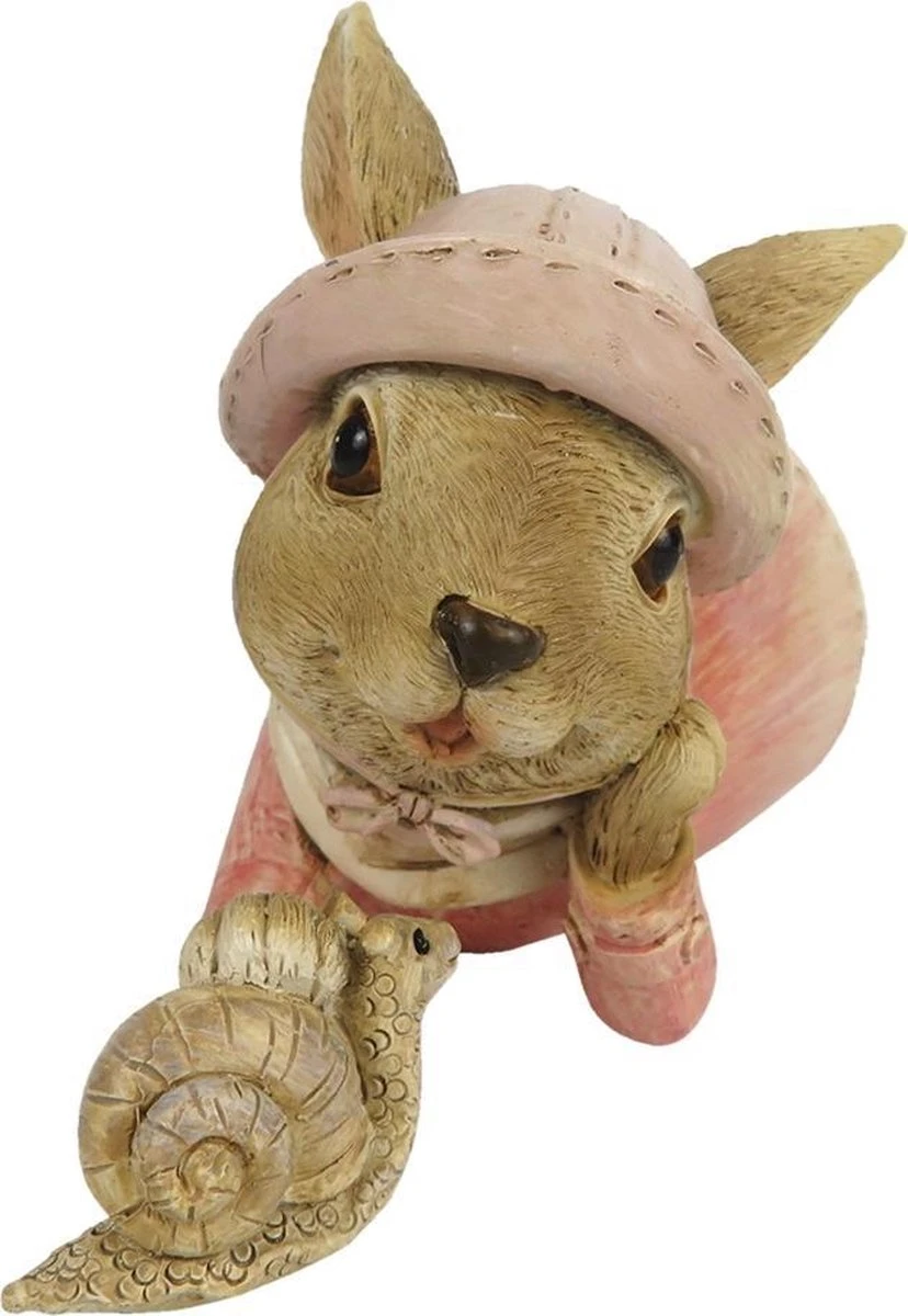 Clayre & Eef Beeld Konijn 14x6x8 Cm Roze Kunststof Woonaccessoires Pasen Paashaas 6 Clayre & Eef Beeld Konijn 14x6x8 Cm Roze Kunststof Woonaccessoires Pasen Paashaas - Afbeelding 4