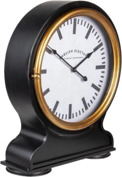 Clayre & Eef Staande Klok 42x52 Cm Zwart Metaal Rond Klok Op Voet Staande Klok Woonkamer 8 Clayre & Eef Staande Klok 42x52 Cm Zwart Metaal Rond Klok Op Voet Staande Klok Woonkamer -Clayre & Eef 831x1200 2