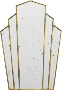 Clayre & Eef Spiegel 70x100 Cm Goudkleurig Kunststof Grote Spiegel Wand Spiegel Muur Spiegel -Clayre & Eef 836x1200 1