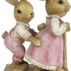 Clayre & Eef Beeld Konijn 8x4x11 Cm Roze Kunststof Woonaccessoires Pasen Paashaas -Clayre & Eef 846x1200