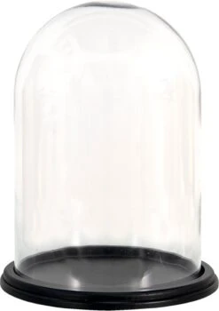 Clayre & Eef Stolp Ø 23x30 Cm Hout Glas Rond Glazen Stolp