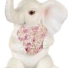 Clayre & Eef Beeld Olifant 10 Cm Wit Roze Kunststof Woonaccessoires Beeld Decoratie Decoratieve Accessoires -Clayre & Eef 850x1200 2