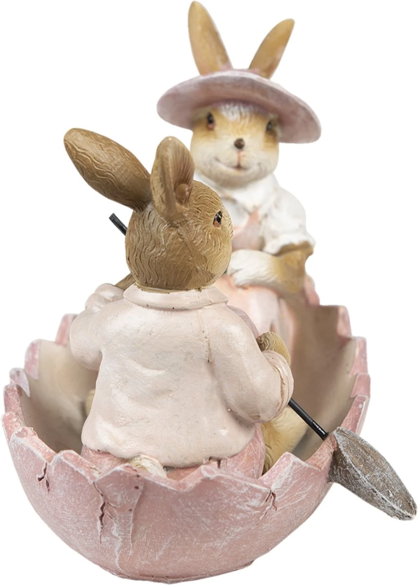 Clayre & Eef Beeld Konijn 13x9x10 Cm Roze Beige Kunststof Woonaccessoires Paashaas Pasen 9 Clayre & Eef Beeld Konijn 13x9x10 Cm Roze Beige Kunststof Woonaccessoires Paashaas Pasen - Afbeelding 7