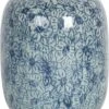 Clayre & Eef Vaas Ø 12x16 Cm Blauw Keramiek Rond Bloempot Binnen Pot -Clayre & Eef 859x1200