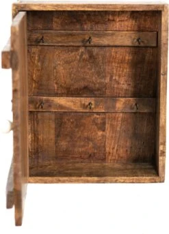 Clayre & Eef Sleutelkastje 24x8x30 Cm Bruin Hout Sleutelhouder Sleutelrekje -Clayre & Eef 863x1200 1