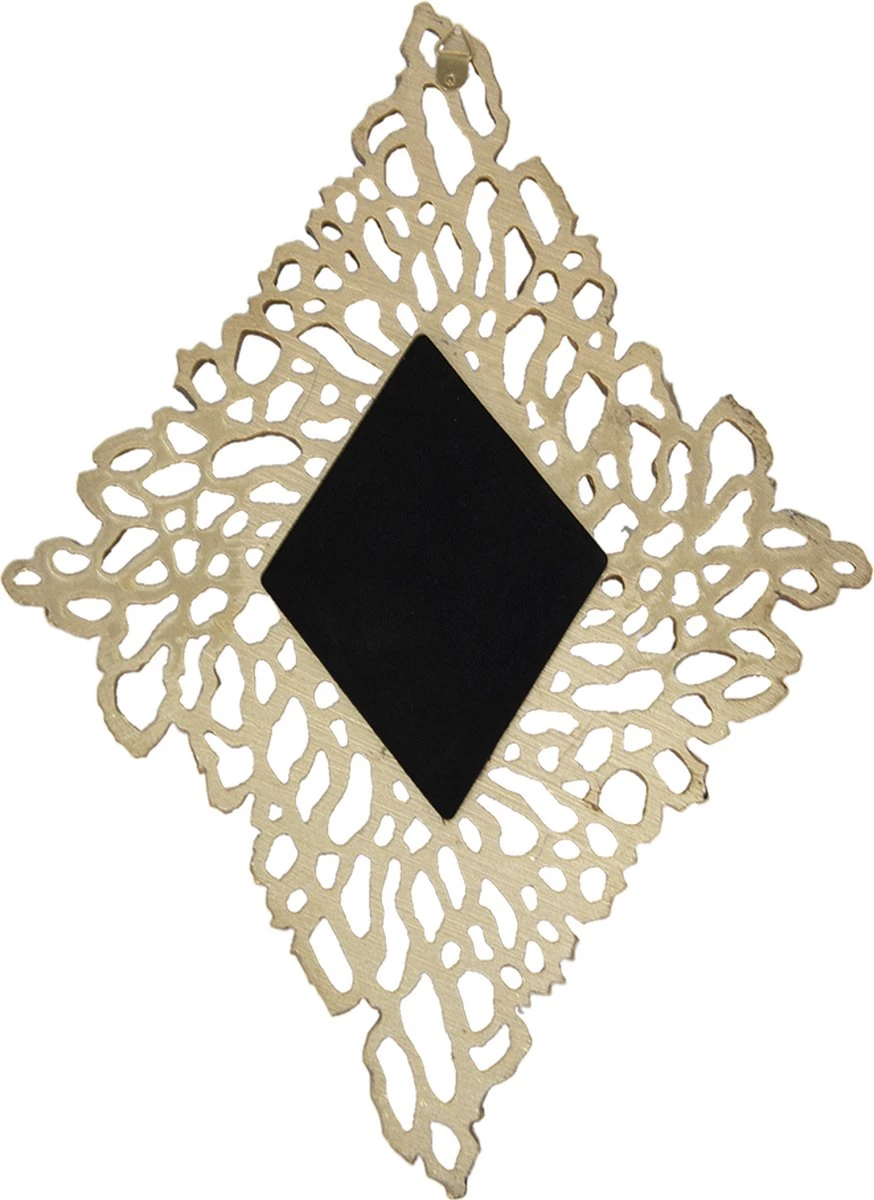 Clayre & Eef Spiegel 26x36 Cm Goudkleurig Kunststof Grote Spiegel Wand Spiegel Muur Spiegel 4 Clayre & Eef Spiegel 26x36 Cm Goudkleurig Kunststof Grote Spiegel Wand Spiegel Muur Spiegel - Afbeelding 2