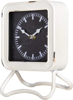 Clayre & Eef Tafelklok 16x22 Cm Wit Metaal Tafelklokken Binnen Staand Klokje Tafelklokje 12 Clayre & Eef Tafelklok 16x22 Cm Wit Metaal Tafelklokken Binnen Staand Klokje Tafelklokje -Clayre & Eef 875x1200 1