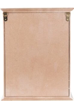 Clayre & Eef Sleutelkastje 20x6x27 Cm Wit Hout Glas Rechthoek Home Is My Favourite Place To Be Sleutelhouder Sleutelrekje Wandkast -Clayre & Eef 881x1200 1