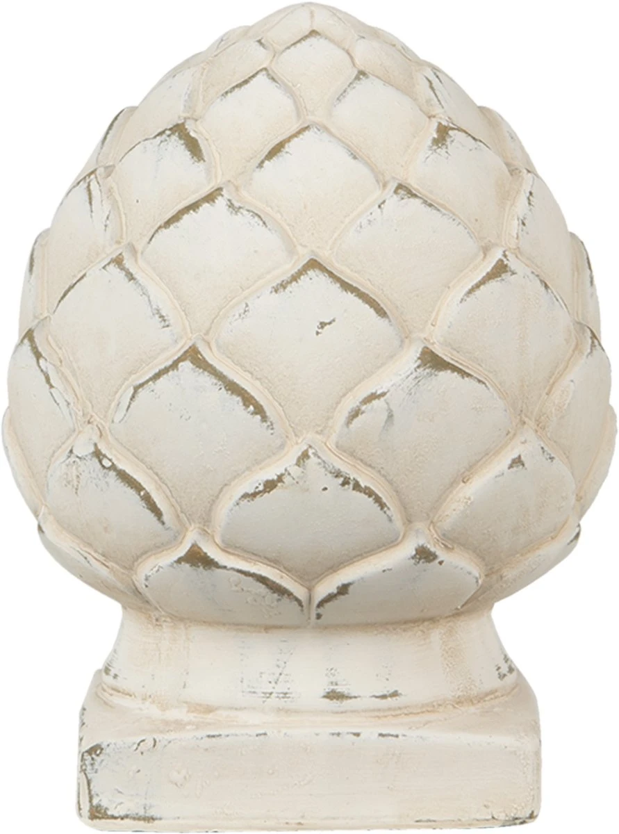 Clayre & Eef Decoratie Dennenappel Ø 14x18 Cm Beige Steen Woondecoratie Woonaccessoires Ornament 6 Clayre & Eef Decoratie Dennenappel Ø 14x18 Cm Beige Steen Woondecoratie Woonaccessoires Ornament - Afbeelding 4