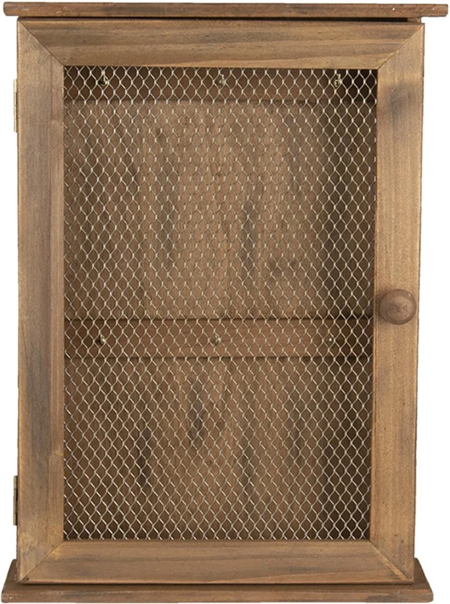 Clayre & Eef Sleutelkastje 28x9x40 Cm Bruin Hout Rechthoek Sleutelhouder Sleutelrekje 8 Clayre & Eef Sleutelkastje 28x9x40 Cm Bruin Hout Rechthoek Sleutelhouder Sleutelrekje - Afbeelding 6