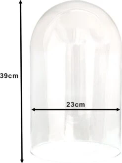 Clayre & Eef Stolp Ø 23x39 Cm Glas Glazen Stolp -Clayre & Eef 896x1200