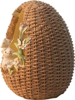 Clayre & Eef Beeld Konijn 15 Cm Bruin Kunststof Woonaccessoires Paashaas Pasen -Clayre & Eef 898x1200