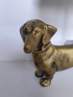 Teckel Beeld Teckel Als Tafellamp Aluminium Inclusief Kap En Led Lamp Van Clayre&Eef 35x22x20 Cm -Clayre & Eef 900x1200 3