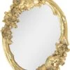 Clayre & Eef Spiegel Vogels 19x26 Cm Goudkleurig Kunststof Ovaal Bloemen Grote Spiegel Wand Spiegel Muur Spiegel -Clayre & Eef 929x1200 3