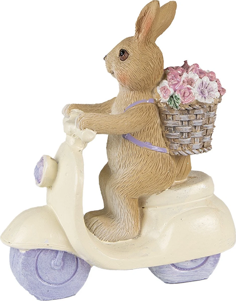 Clayre & Eef Beeld Konijn 14 Cm Bruin Beige Kunststof Woonaccessoires Paashaas Pasen 5 Clayre & Eef Beeld Konijn 14 Cm Bruin Beige Kunststof Woonaccessoires Paashaas Pasen - Afbeelding 3