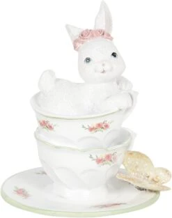 Clayre & Eef Beeld Konijn 12x12x15 Cm Wit Polyresin Woonaccessoires Pasen Paashaas -Clayre & Eef 946x1200 1