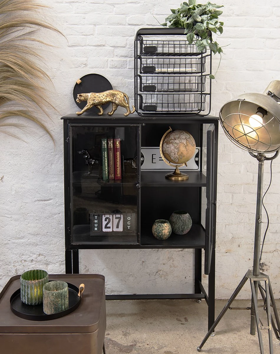 Clayre & Eef Theelichthouder Ø 11x10 Cm Groen Glas Rond Waxinelichthouder Windlichthouder 4 Clayre & Eef Theelichthouder Ø 11x10 Cm Groen Glas Rond Waxinelichthouder Windlichthouder - Afbeelding 2